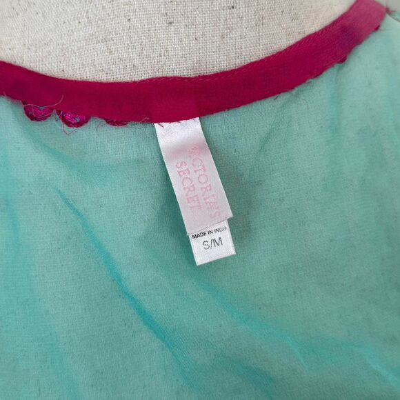 Victoria’s Secret Sheer Pink and Teal ombre Cover Up / Robe Size S/M - Picture 7 of 8